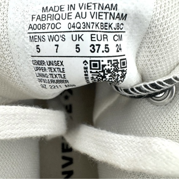 Converse Chuck Taylor All Star Lugged 2.0 High Top Black Canvas Size 7 - Picture 11 of 16